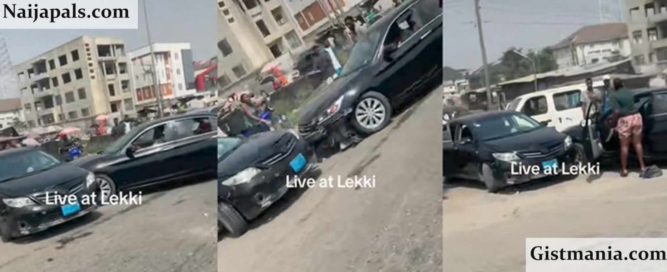 Disturbing Video Of A Lady Using Her Car To Repeatedly Bash Another ...