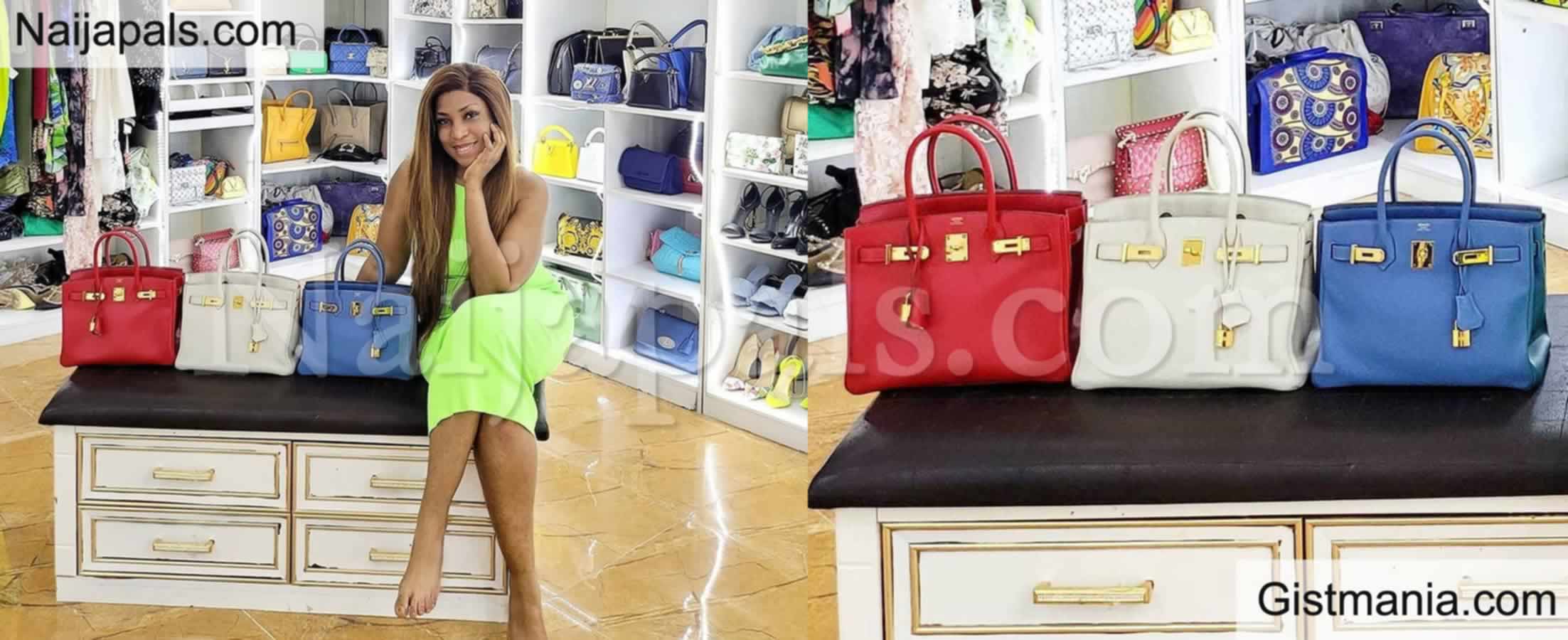 Linda Ikeji acquires three designer bags worth N30M, shows off her