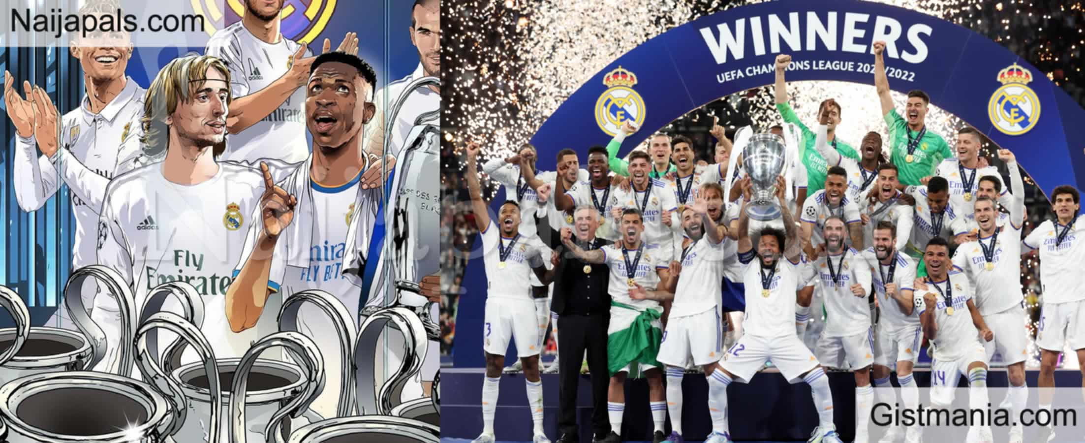 <img alt='.' class='lazyload' data-src='https://img.gistmania.com/emot/soccer.gif' /> <b>Real Madrid Defeat Liverpool To Win a Record 14th Champions League Throw Vinicius Goal</b>