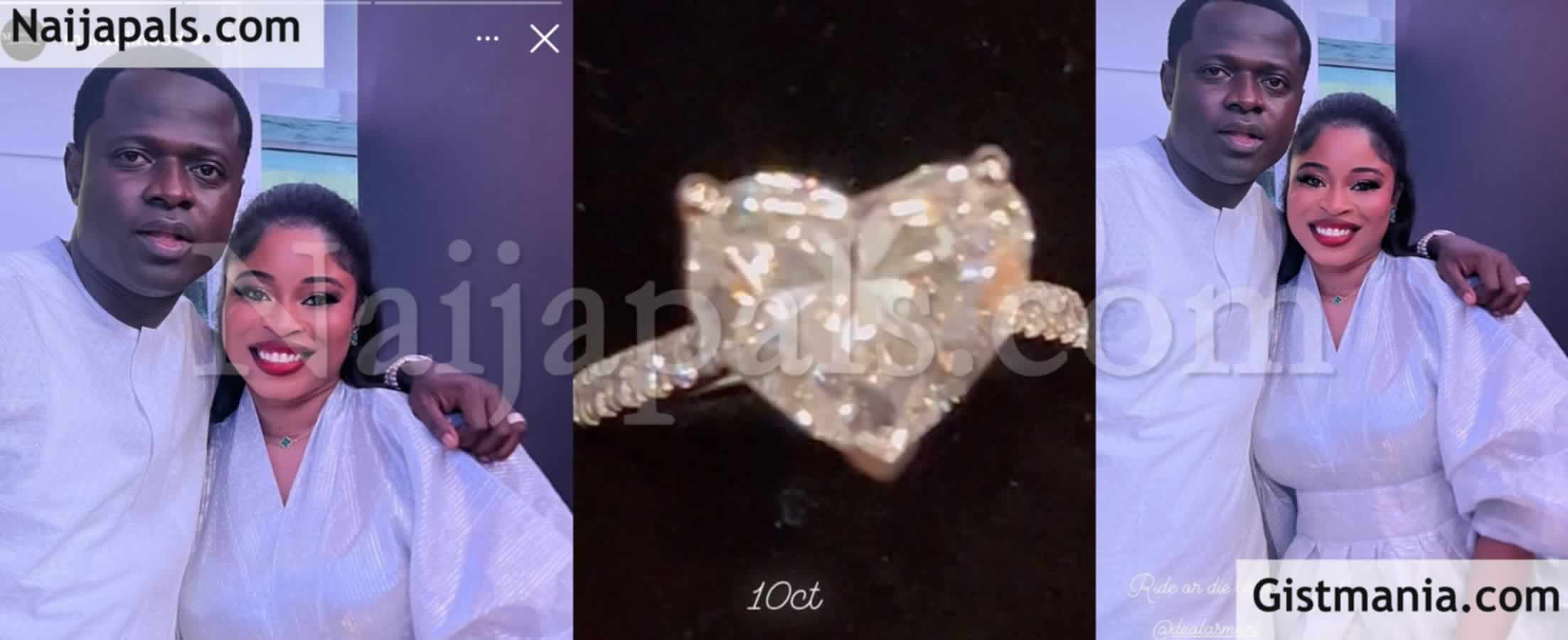 Malivelihood Gifts Wife a Diamond Ring Worth Millions of Naira At Her Birthday Party (VID)