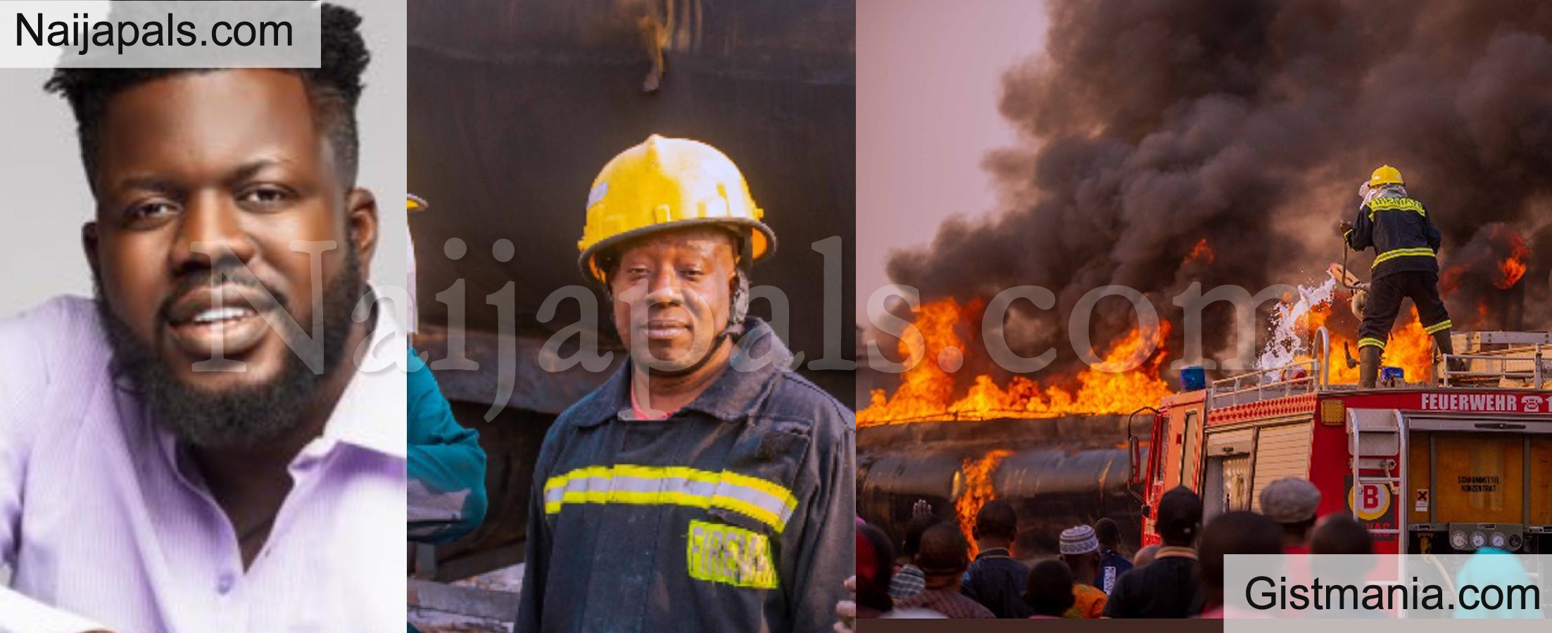 <img alt='.' class='lazyload' data-src='https://img.gistmania.com/emot/photo.png' /> PIC: <b>Man Hails Firefighters Who Extinguished Fire That Almost Overran Neighborhood In Oyo</b>