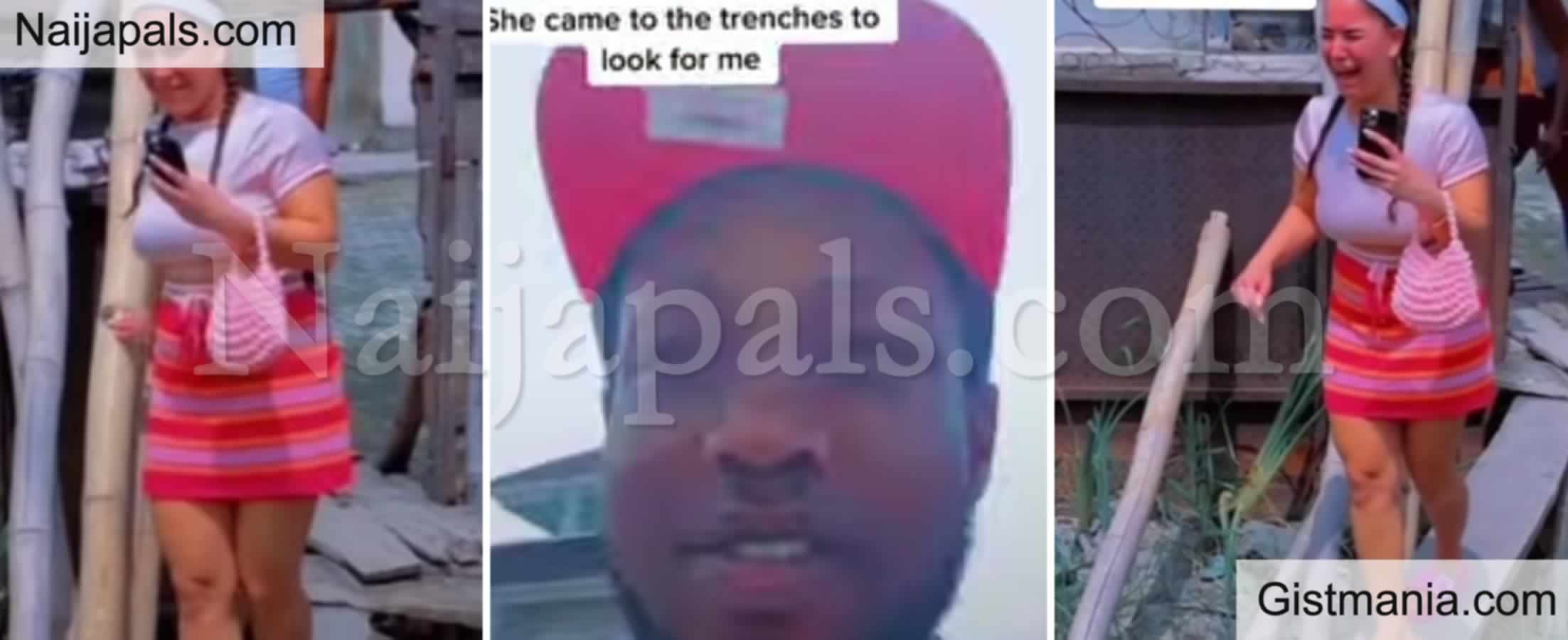 <img alt='.' class='lazyload' data-src='https://img.gistmania.com/emot/video.gif' /> <b>She Came To The Trenches To Look For Me – Man Brags </b>As He Flaunts Oyinbo Lady (Video)
