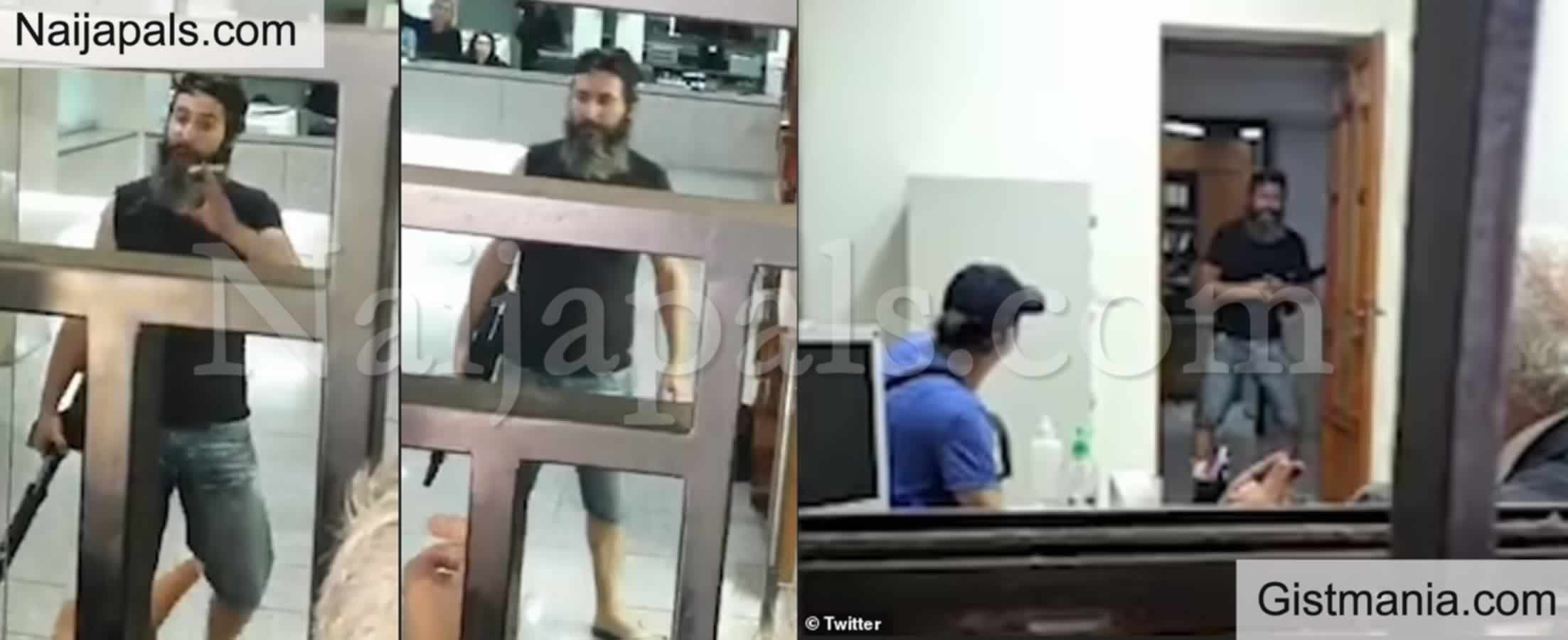 <img alt='.' class='lazyload' data-src='https://img.gistmania.com/emot/video.gif' /> <b>Furious Man Storm Bank Holds Bank Staff Hostage With A Gun, Demand $200k Locked In His Account</b>