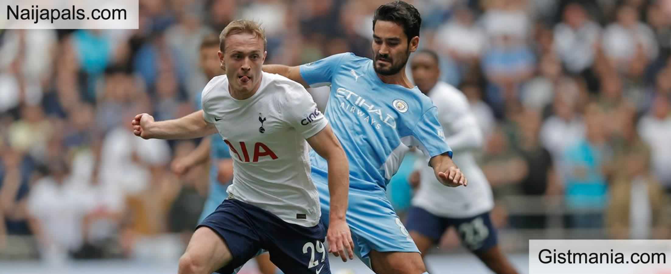 Manchester City v Tottenham: English Premier League Match,Team News,Goal Scorers and Stats