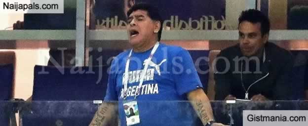 World Cup 2018! Maradona Caught On Camera Crying After Croatia Beat ...