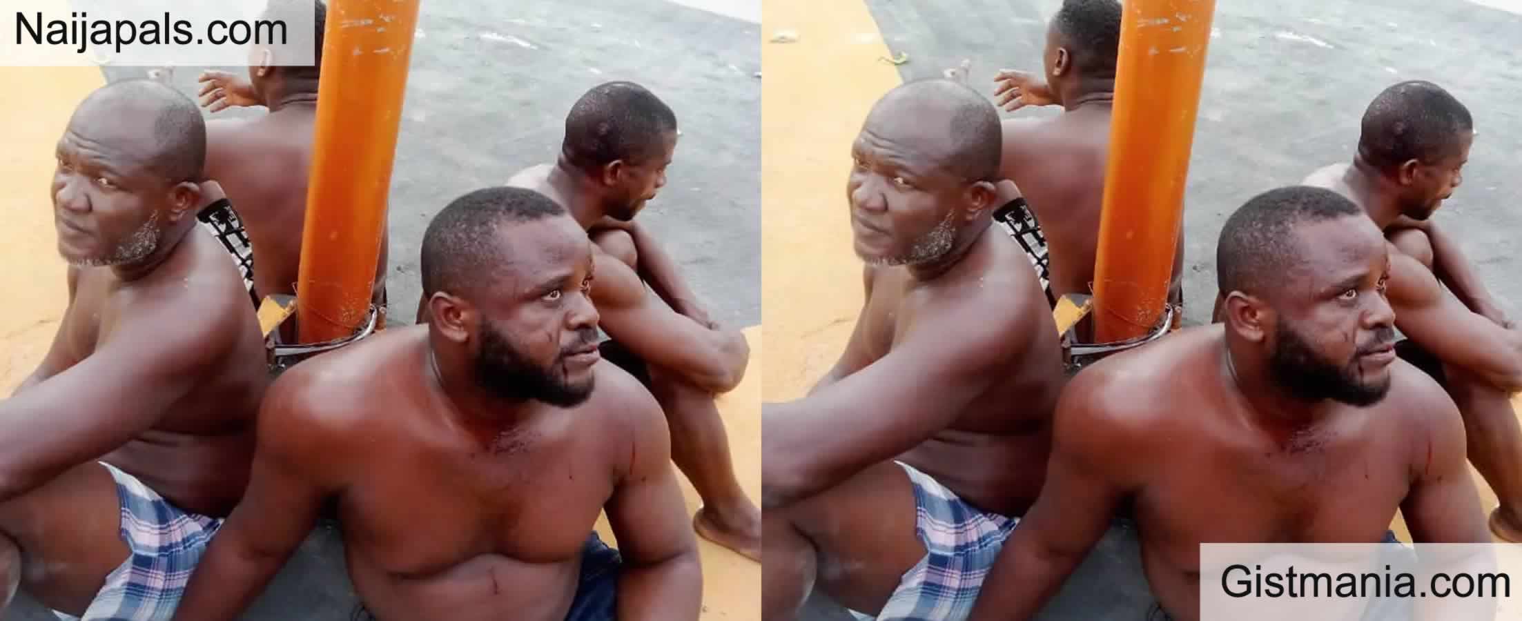 Faces Of Four Full Grown Men Nabbed For Alleged Transformer Theft In Ebonyi