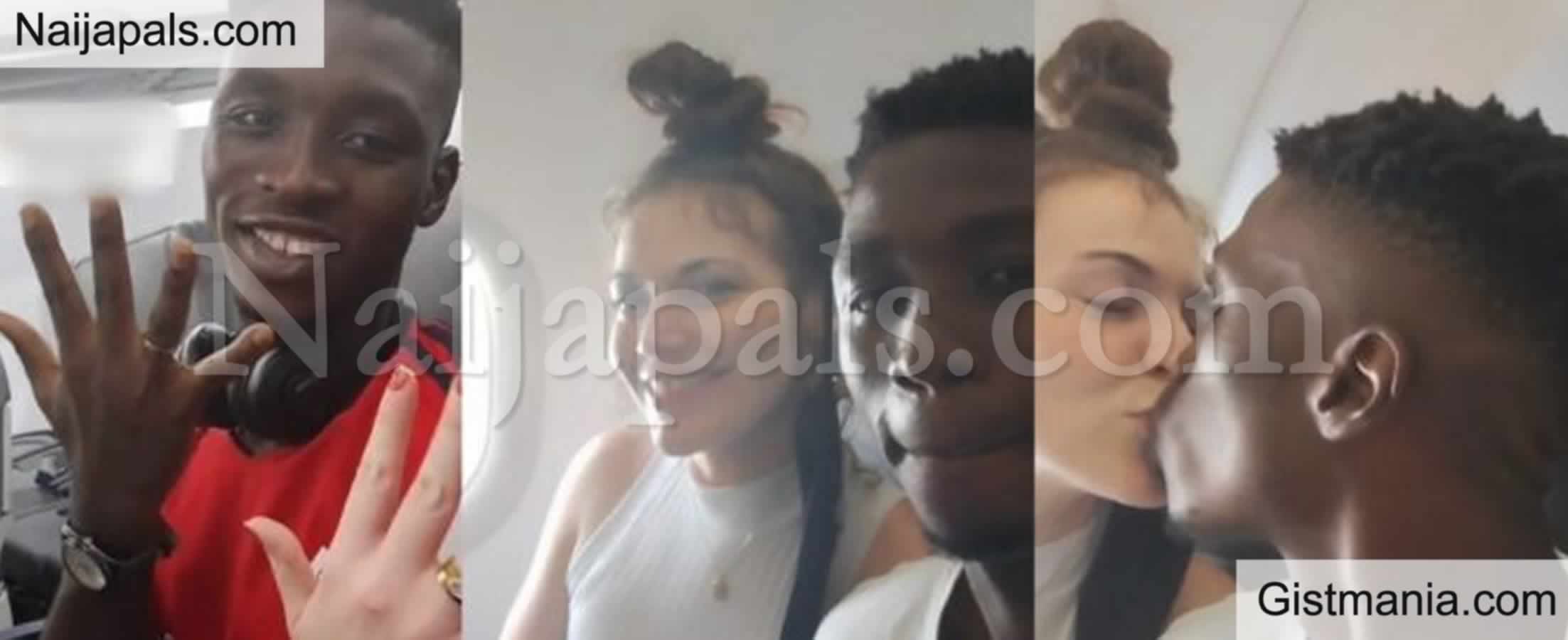 VIDEO: Young Nigerian Man Shows Off Wedding Ring While Flying Out With  Oyibo Wife - Gistmania