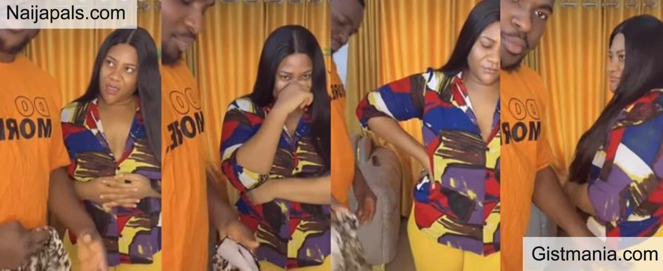 Watch Nkechi Blessing's Reaction As Boyfriend Embarrasses Her