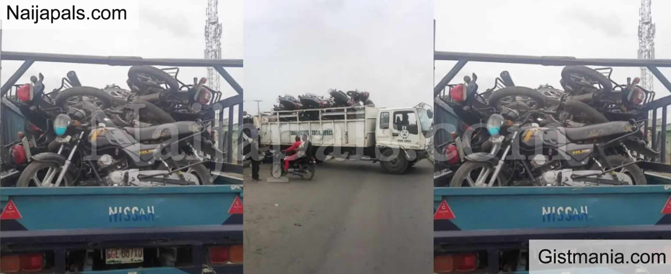 <img alt='.' class='lazyload' data-src='https://img.gistmania.com/emot/comment.gif' /> <b>Lagos Govt Impound 150 Motorcycles Following Protest By The Riders</b>