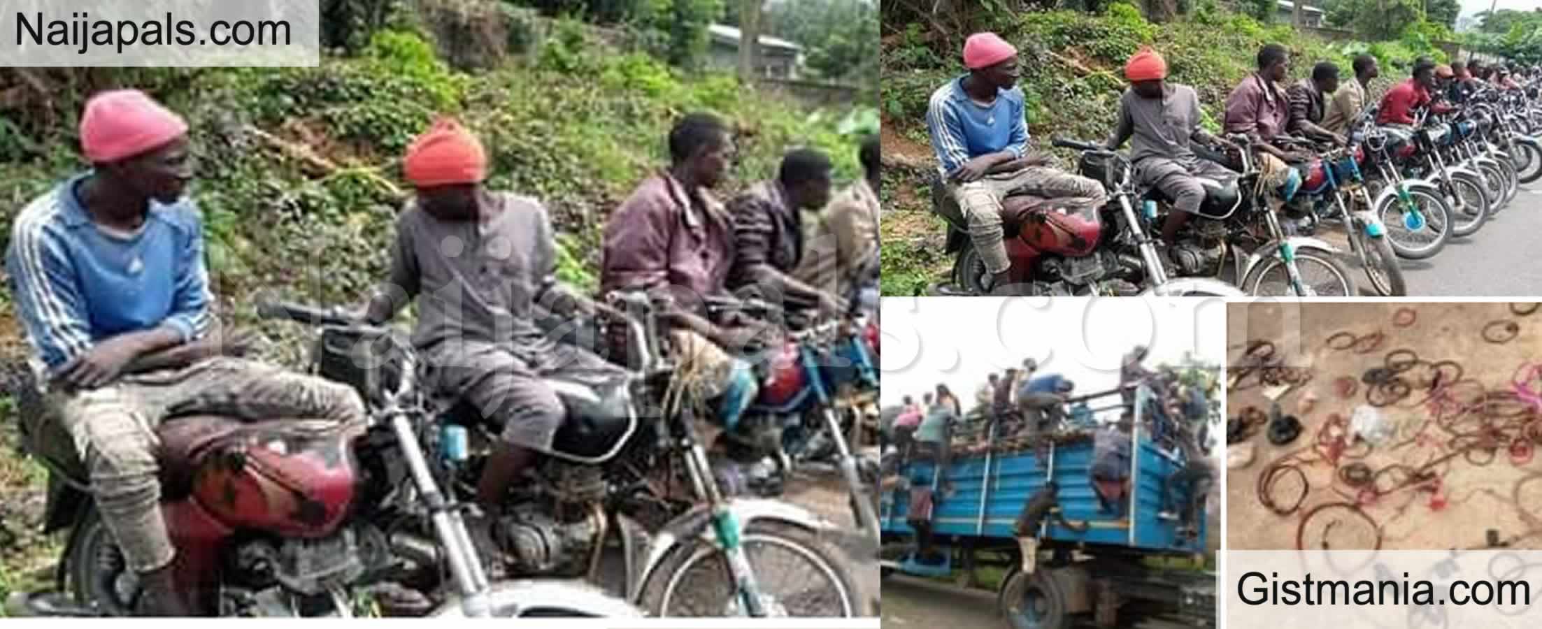 <img alt='.' class='lazyload' data-src='https://img.gistmania.com/emot/news.gif' /> <b>168 Suspected Invaders Who Hid Under 40 Motorcycles Intercepted By Amotekun in Ondo</b>