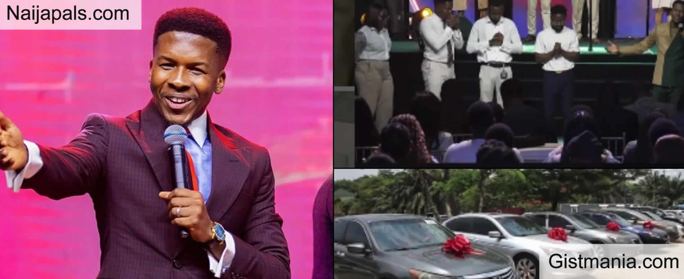 Nigerian Pastor Shocks Many As He Gift His Church Workers Cars