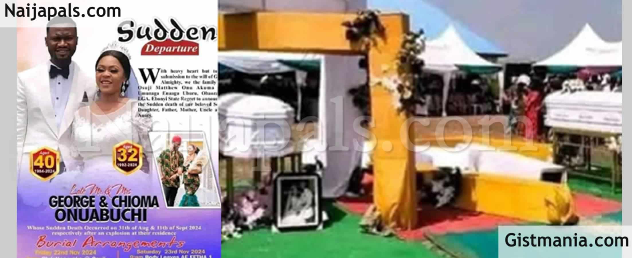 VIDEO: Patoranking’s Sister And Husband Laid To Rest Amidst Tears In Ebonyi