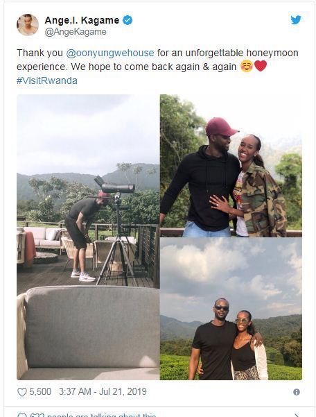 Rwandan Presidents Daughter Ange Kagame Ties The Knot Shares Photos From Her Honeymoon