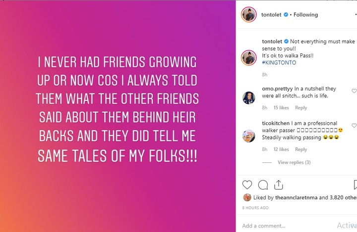 Annie Idibia Finally Replies Tonto Dikeh's Warning And its Quite Epic %Post Title
