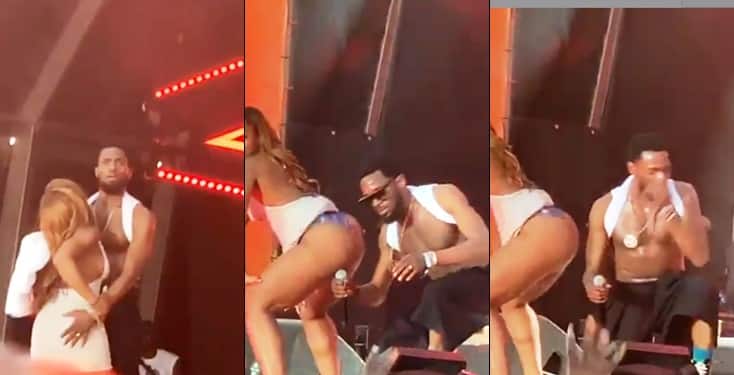 Watch Fans Goes Gaga As Lady Flashes Her Panties While Twerking Up A Storm On Stage For D Banj Gistmania - girl twerks and takes off her panties for robux