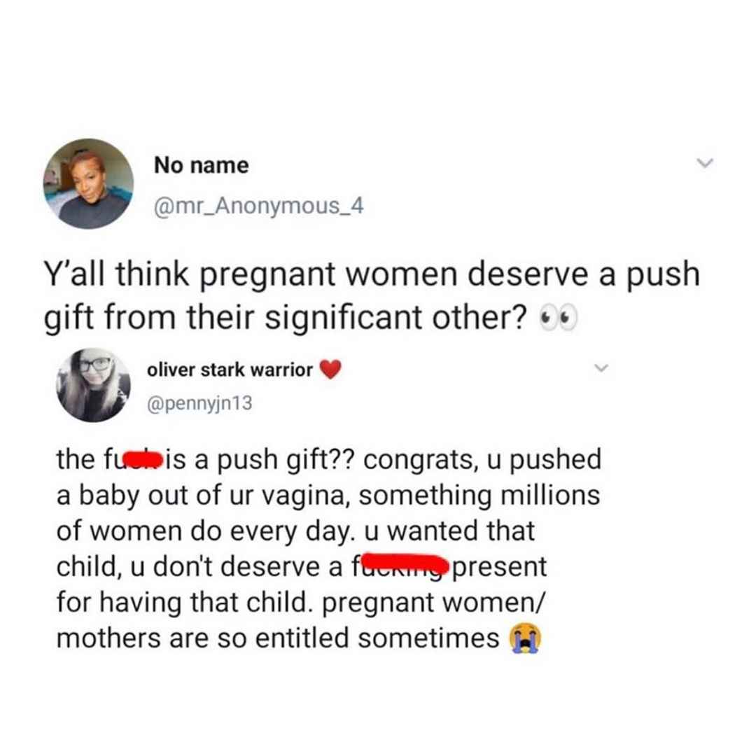 Debate: Do Women Deserve Push Gifts After Giving Birth ...