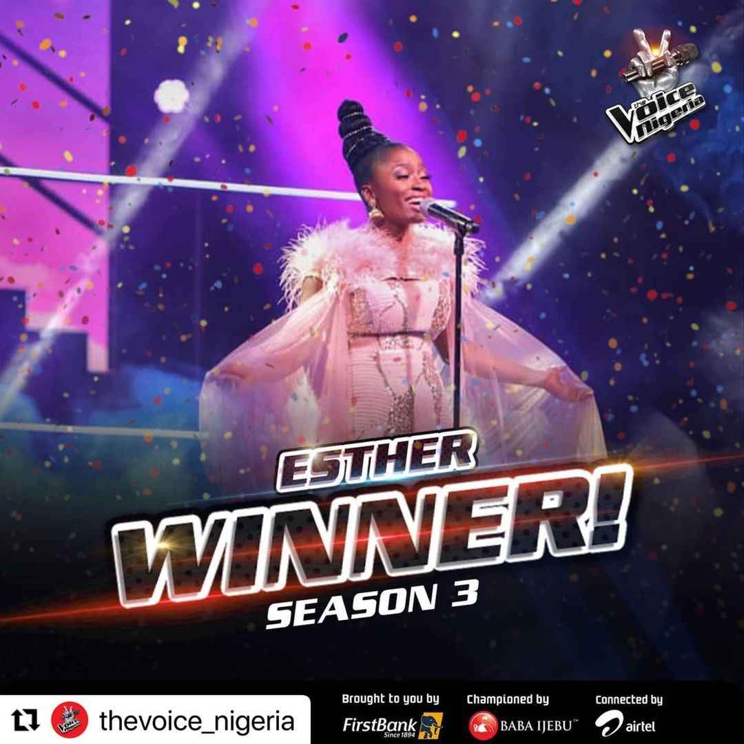 The Voice Nigeria' Season 3: Esther Benyeogo Becomes ...