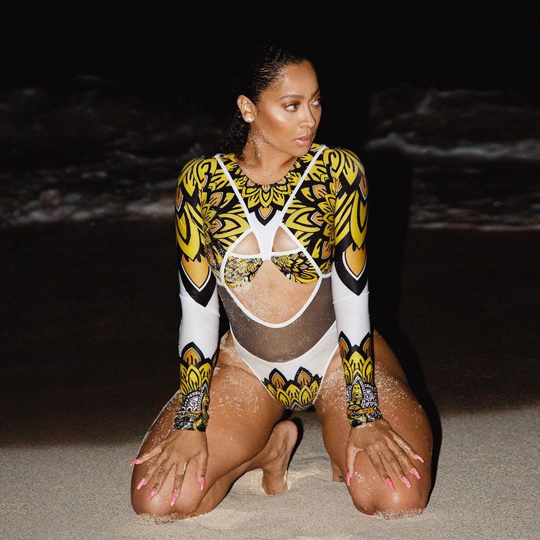 La La Anthony Shows Off Her Assets In A Lovely Patterned Bodysuit (Photos) %Post Title