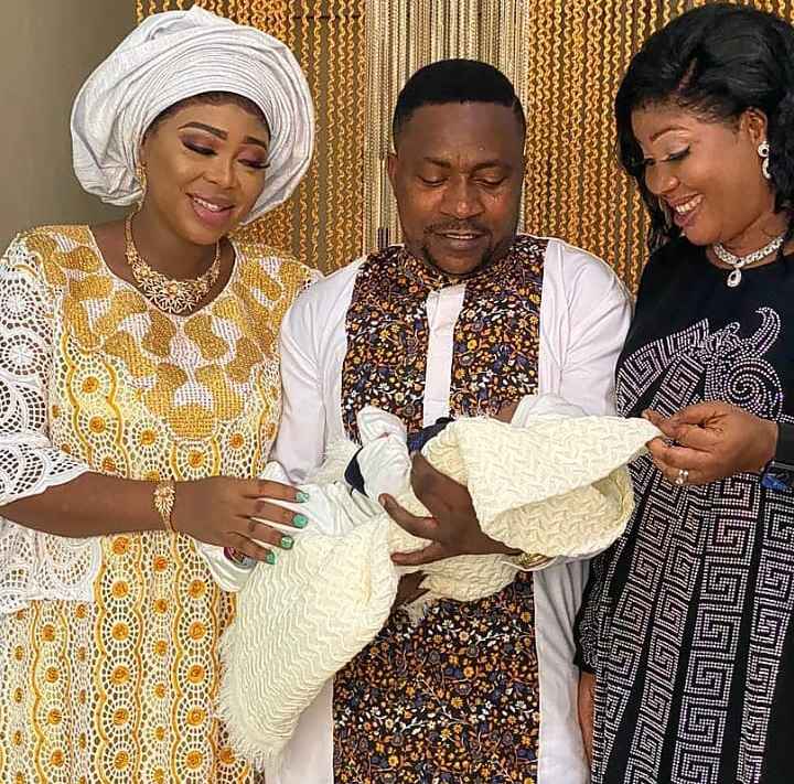 Photos From Actor, Segun Ogungbe And Second Wife, Wunmi's Naming ...