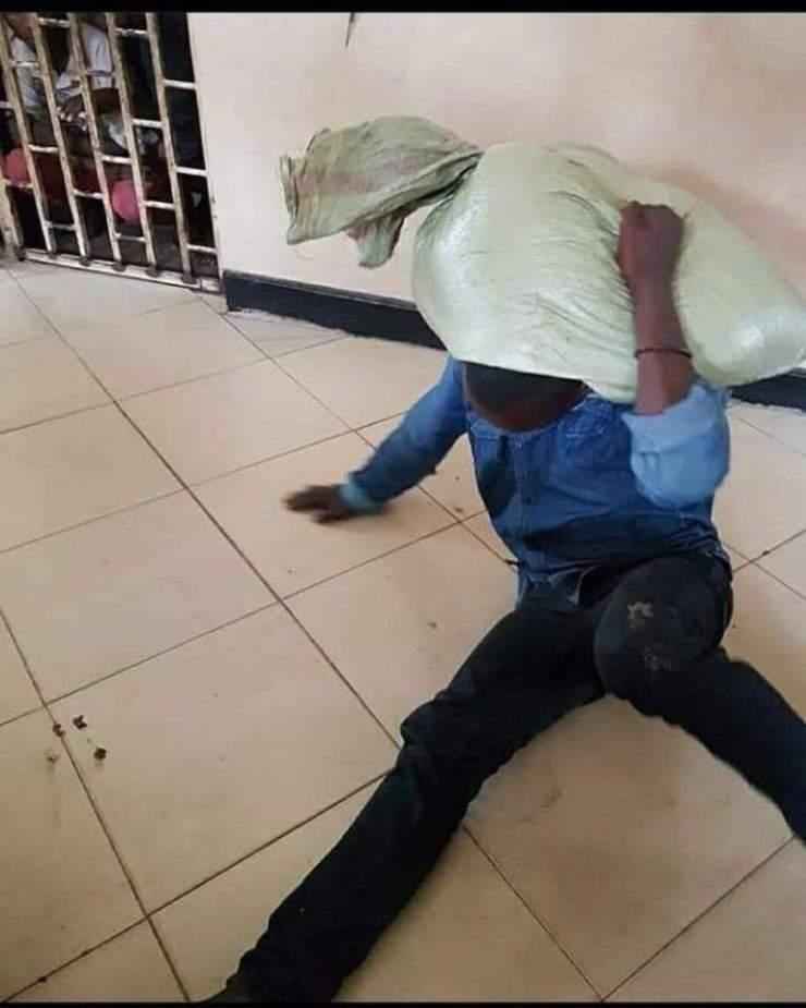 Thief Runs to Police For Help After Bag of Maize He Stole Refused to Come  Down From His Head - Gistmania