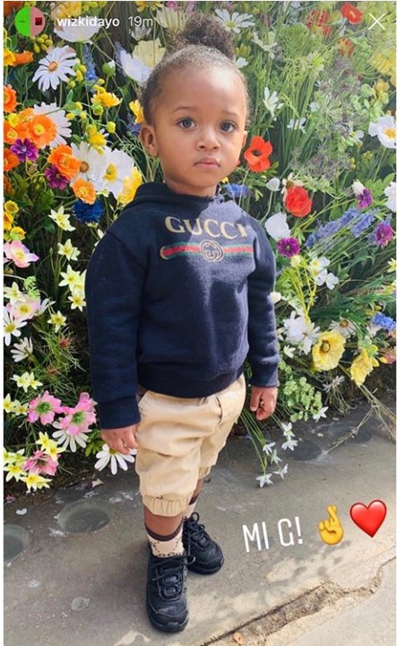 Wizkid's son Zion secures the bag with UK clothing line