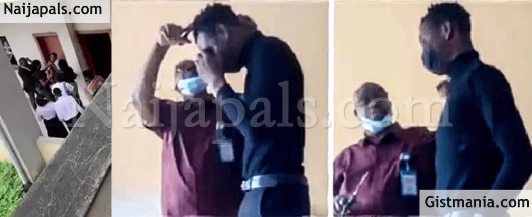 <img alt='.' class='lazyload' data-src='https://img.gistmania.com/emot/video.gif' /> <b>Outrage As Rivers State University Lecturers Use Scissors To Cut Female Student's Hair</b> (Video)