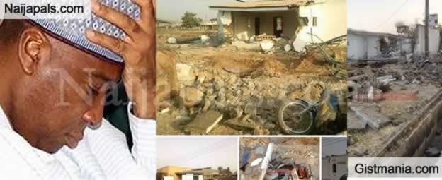 Photos+Video: Kwara Governor Demolishes Saraki's Home In ...