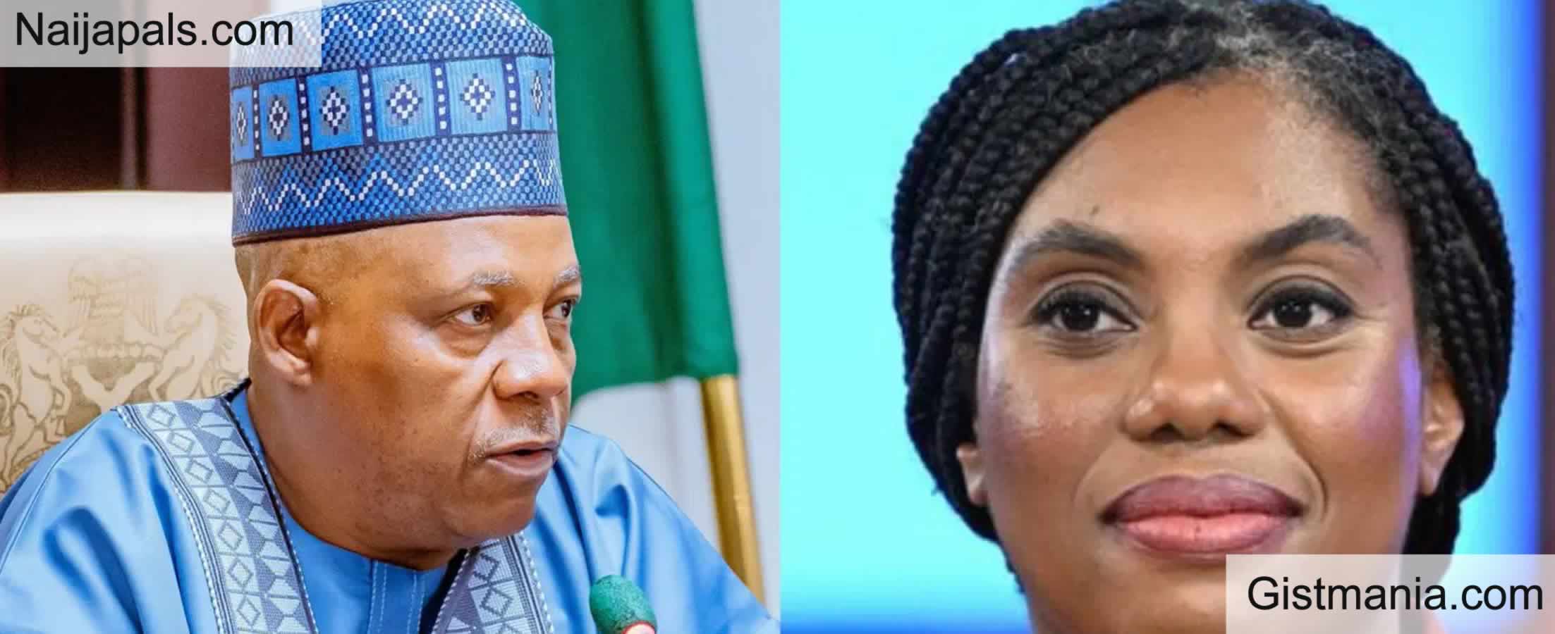 VP Shettima Slams Kemi Badenoch For ‘Denigrating’ Nigeria