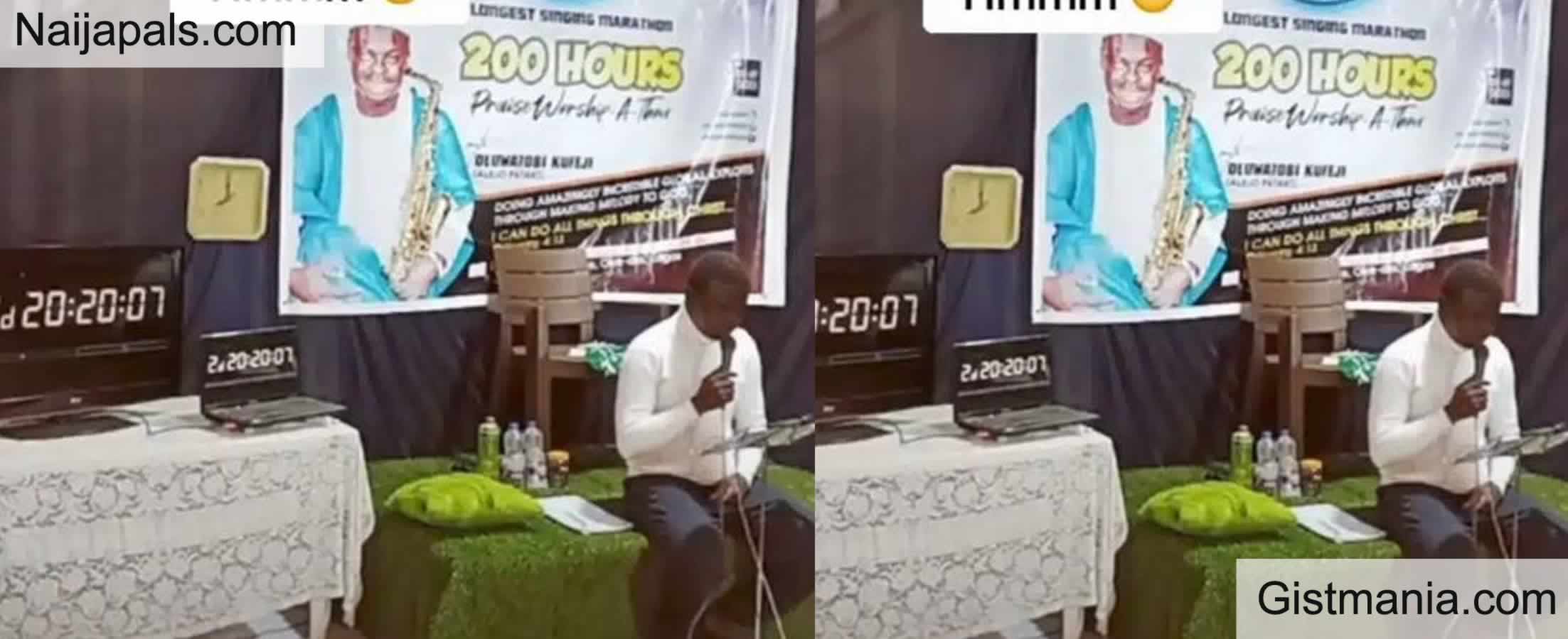 Guinness World Record Nigerian Man Begins 200 Hours Sing A Thon Gistmania 