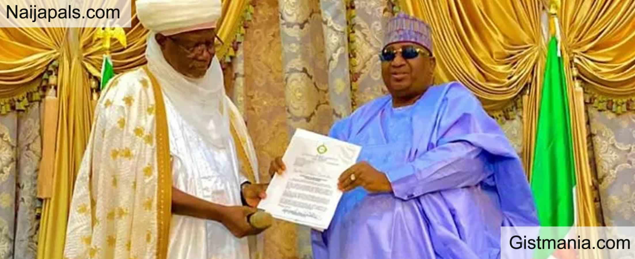 Sultan Of Sokoto Confers Traditional Title On Kebbi Governor