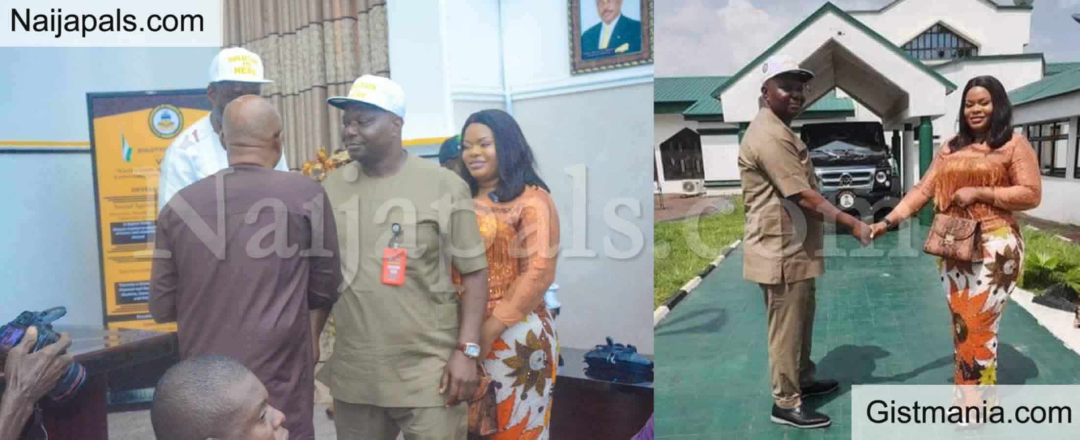 <img alt='.' class='lazyload' data-src='https://img.gistmania.com/emot/photo.png' /> Domestic Abuse: <b>Photos Of Suspended LG Chairman & Late Wife At Soludo Swearing Before Her Death</b>