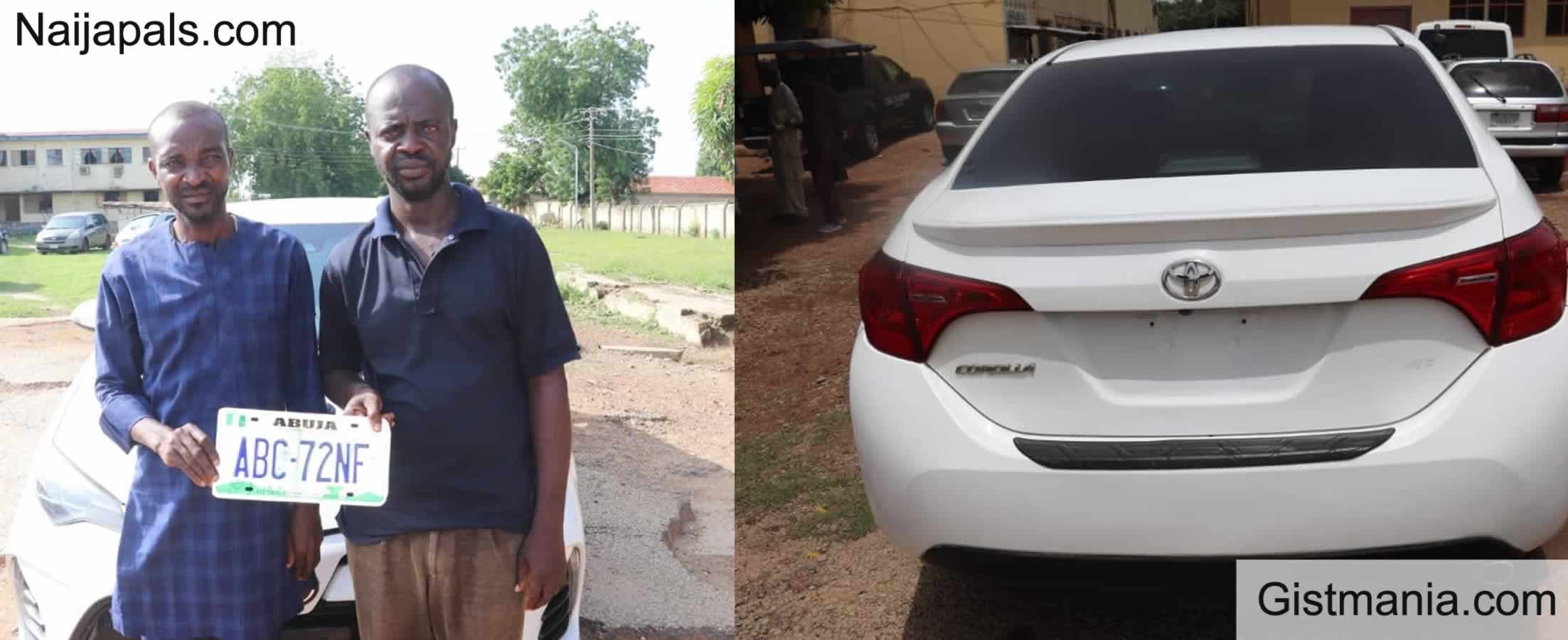 Two Suspects Arrested For Stealing Car From Abuja Mosque During Juma'at ...