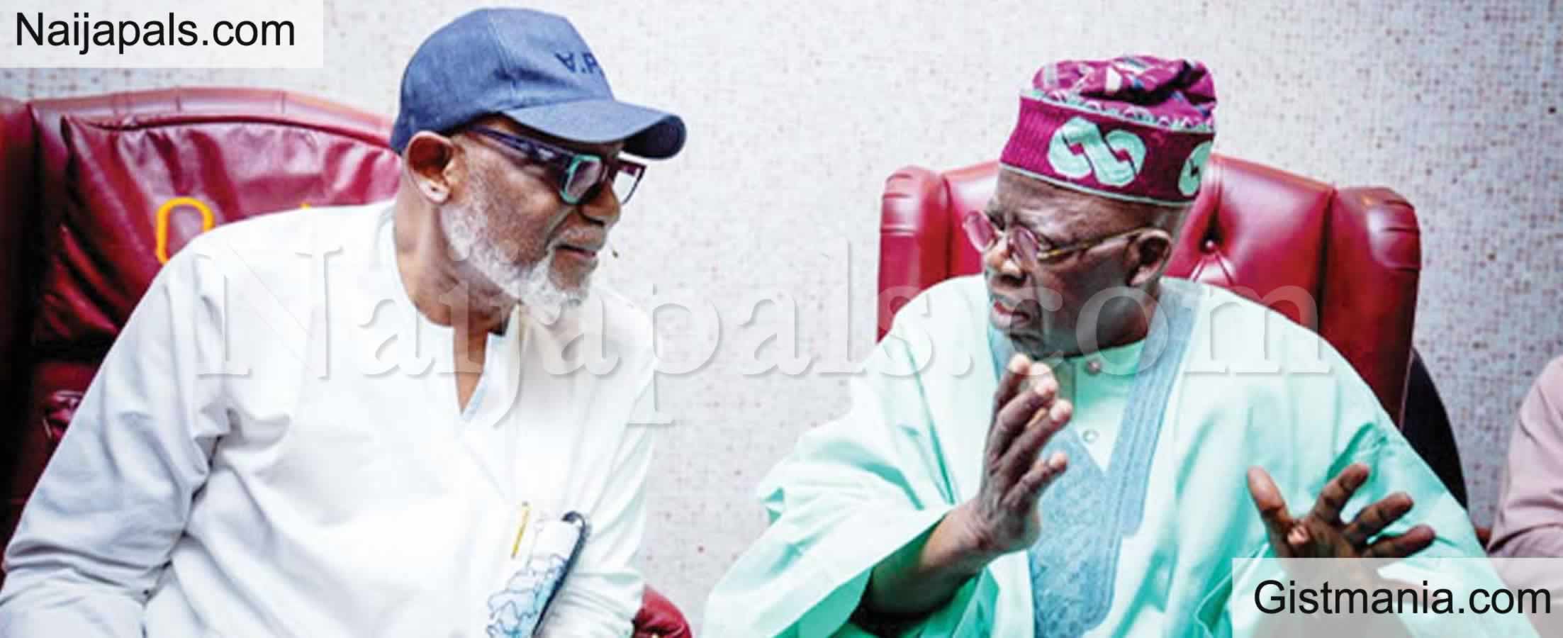 <img alt='.' class='lazyload' data-src='https://img.gistmania.com/emot/comment.gif' /> 2023: <b>Difficult Time For Bola Tinubu Over The Choice Of Running Mate</b> – Gov Akeredolu