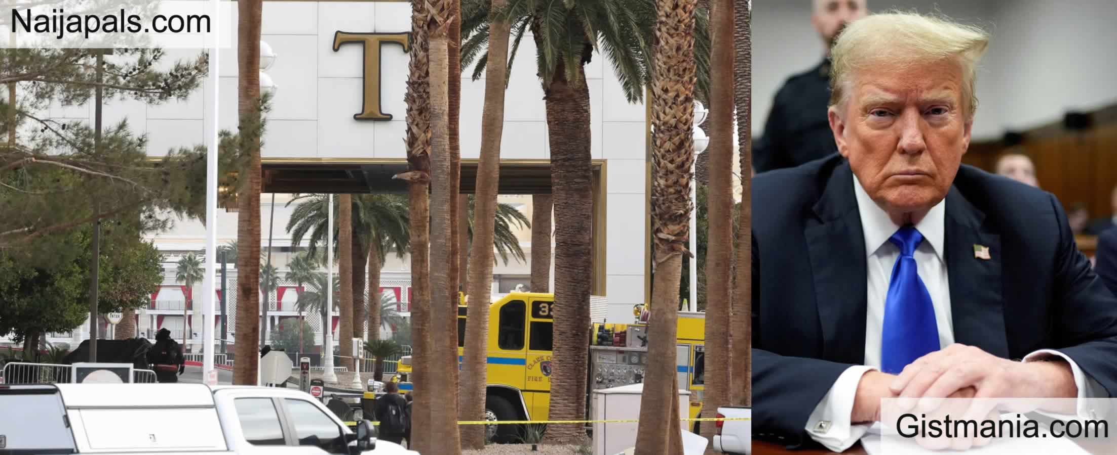 Us President Elect, Trump’s Las Vegas Hotel Rocked By Explosion On New 