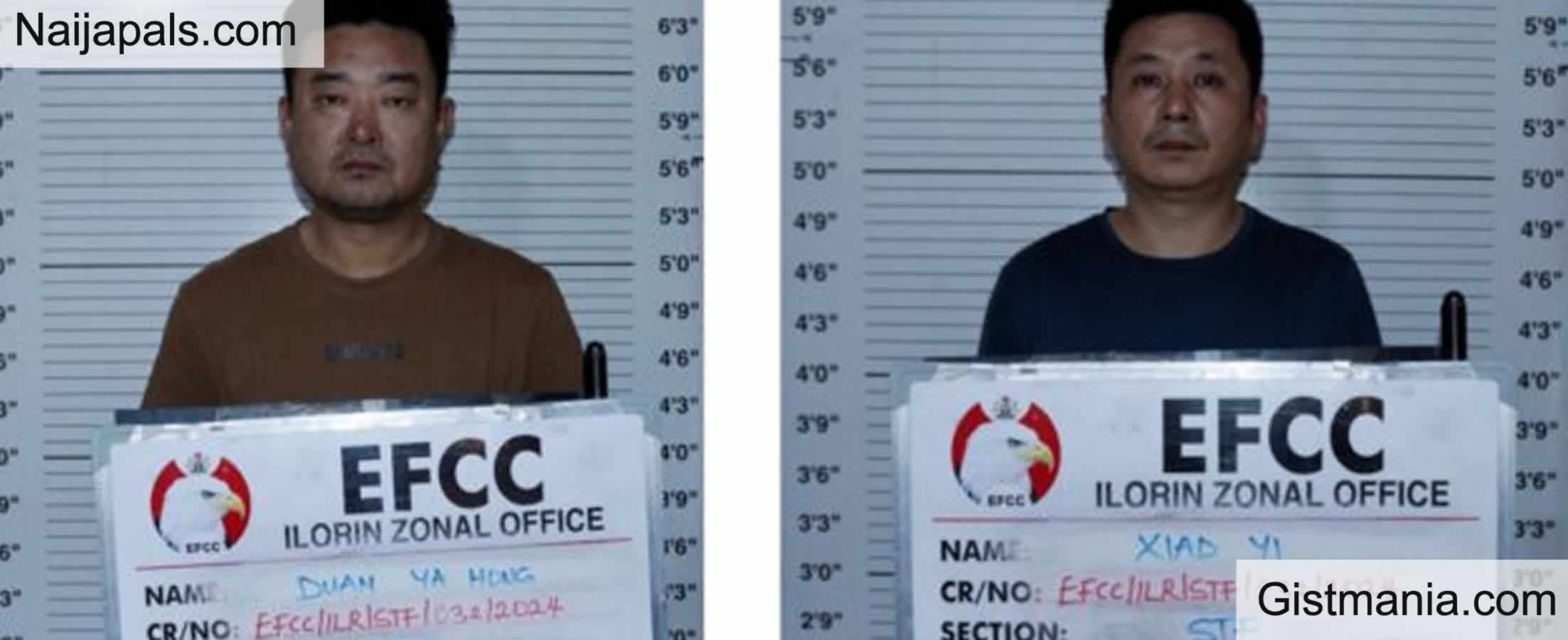 Two Chinese Men, Company Docked By EFCC Over Illegal Mining Activities