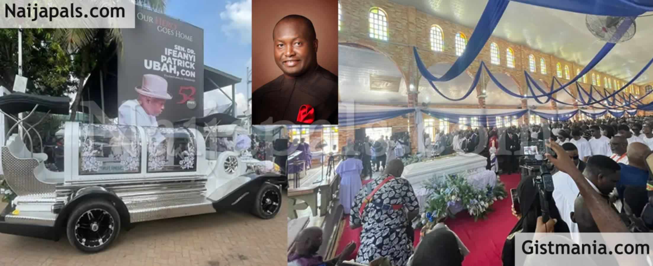 Photos From Burial Of Senator Ifeanyi Ubah in His Hometown, Nnewi, Anambra State