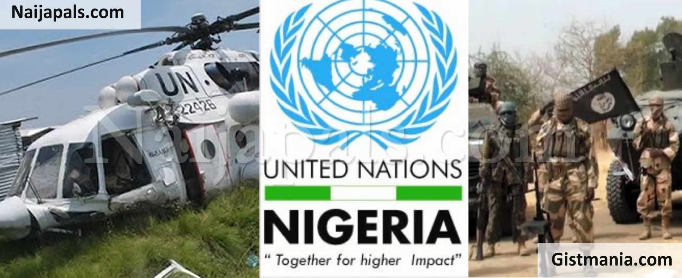 Boko Harams Bullet Hits UN Helicopter In Borno State 