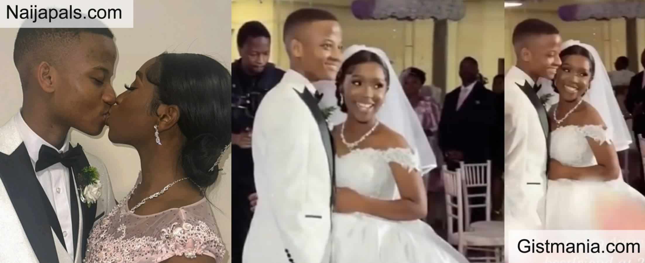 See Reactions As Trending Video of 21 year-old Couple at Their Wedding  Surfaces Online - Gistmania