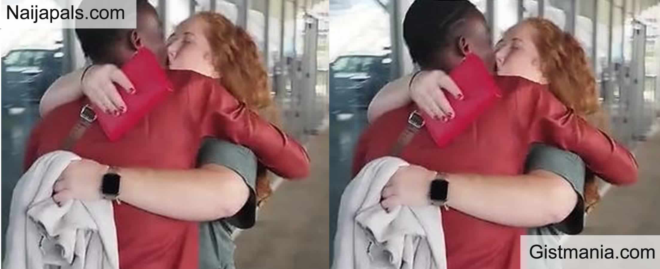 White Woman Flies To Nigeria For The First Time To Meet Lover (Video) -  Gistmania