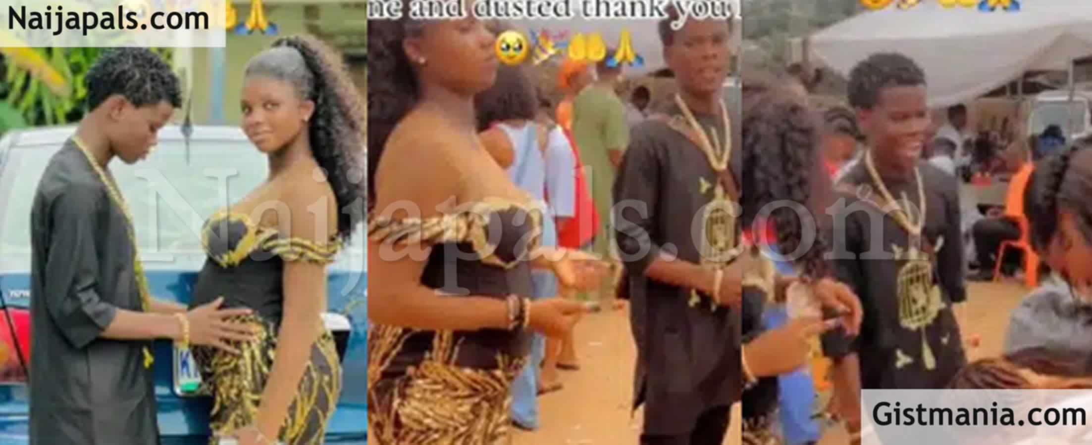 Mixed Reactions Trail Video Of This Very Young Couple as They Tie The Knot  Traditionally - Gistmania