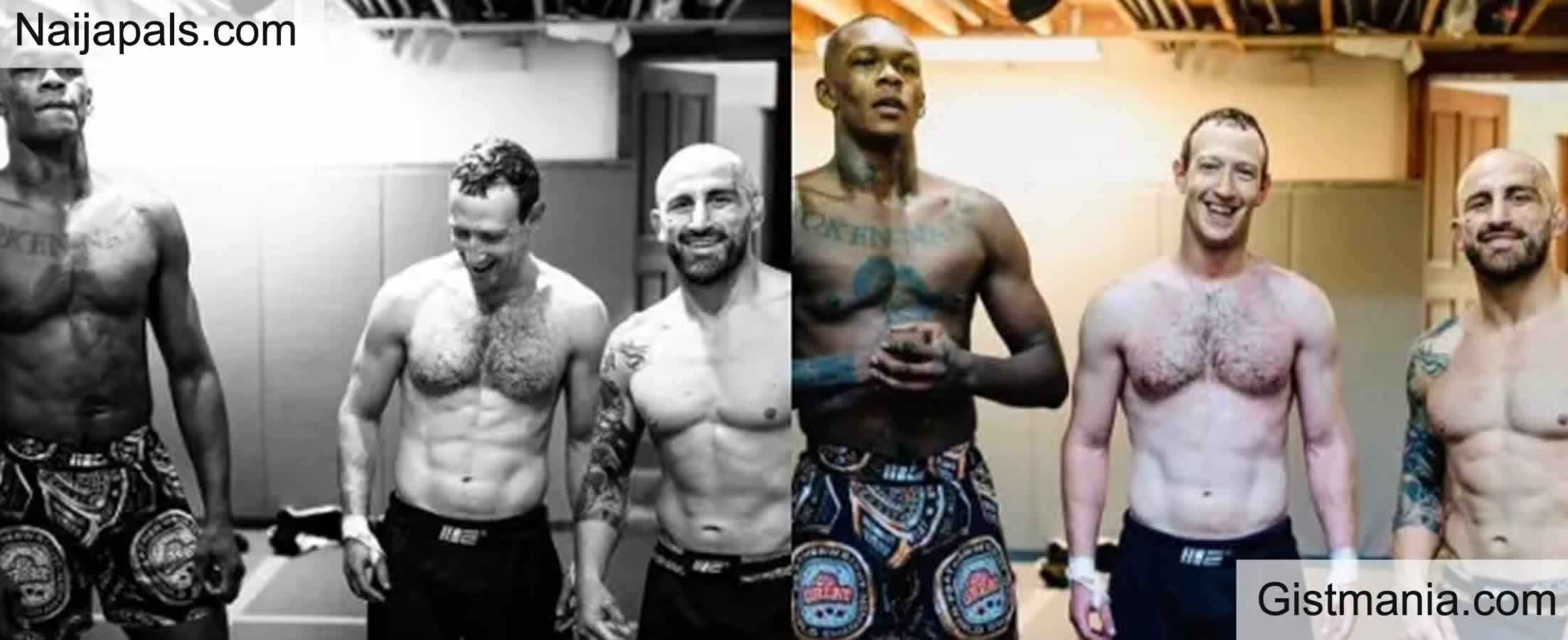 Mark Zuckerberg Spotted Training with UFC Champions Israel Adesanya ...